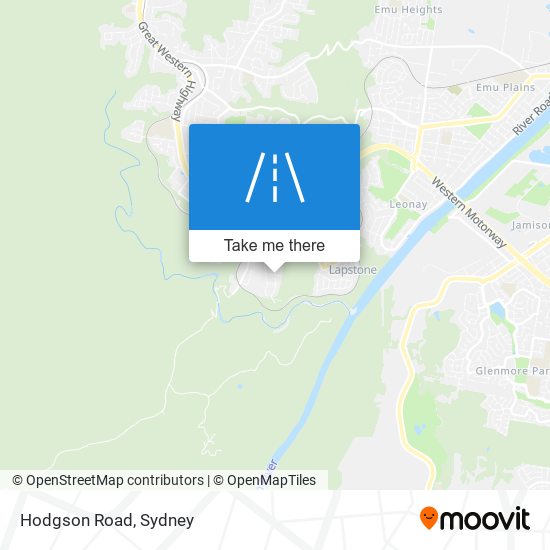 Mapa Hodgson Road