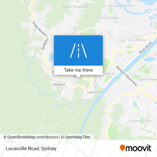 Lucasville Road map