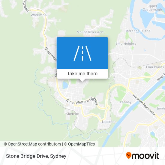 Mapa Stone Bridge Drive