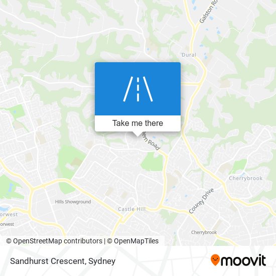 Sandhurst Crescent map