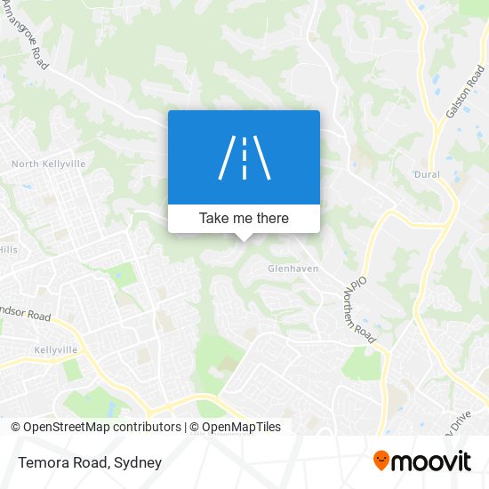 Mapa Temora Road