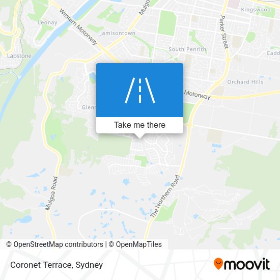 Coronet Terrace map
