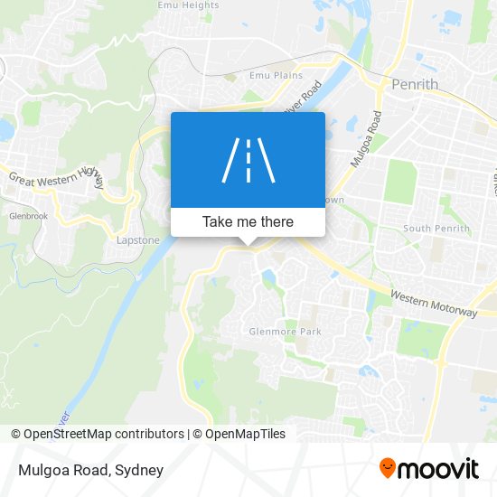 Mulgoa Road map