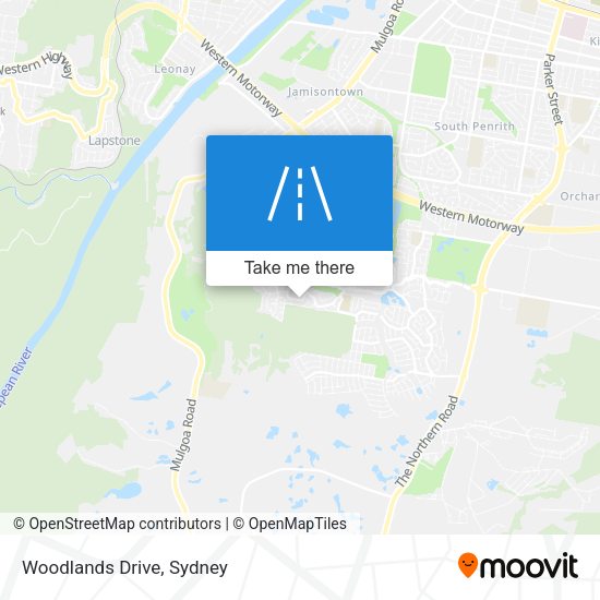 Woodlands Drive map