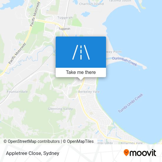 Appletree Close map