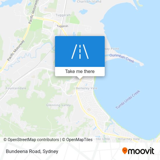 Bundeena Road map