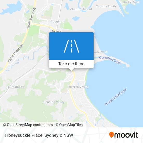 Honeysuckle Place map
