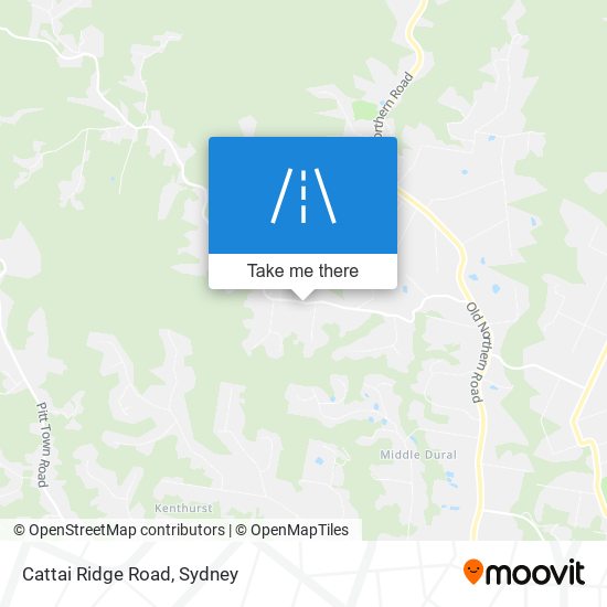 Cattai Ridge Road map