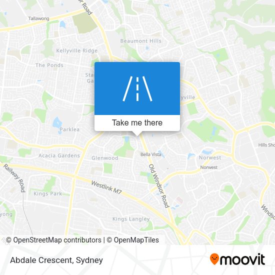 Abdale Crescent map