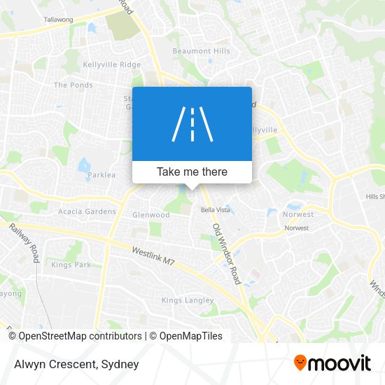Alwyn Crescent map