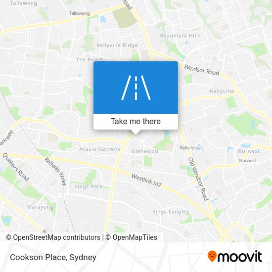 Cookson Place map