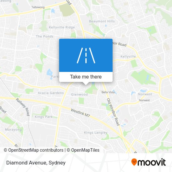 Diamond Avenue map