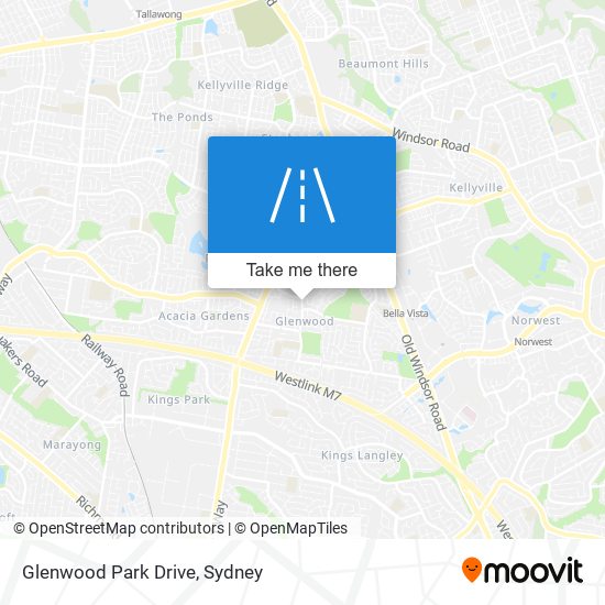 Glenwood Park Drive map