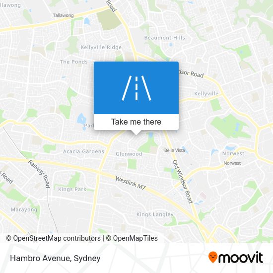 Hambro Avenue map