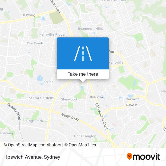 Ipswich Avenue map