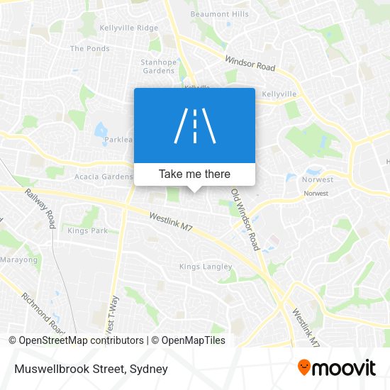 Muswellbrook Street map