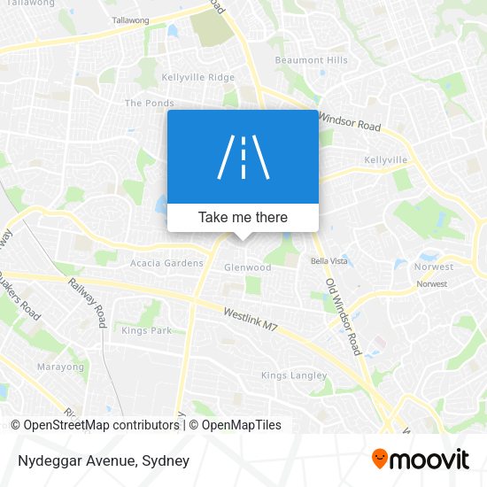 Nydeggar Avenue map