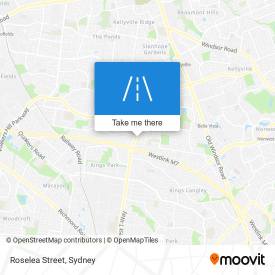 Roselea Street map