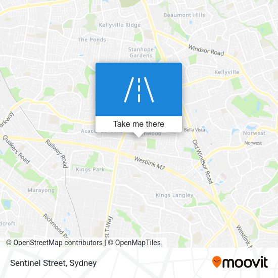 Sentinel Street map