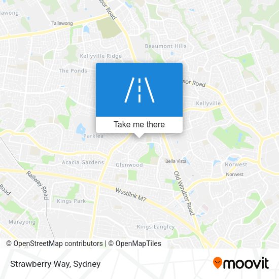 Strawberry Way map