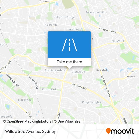 Willowtree Avenue map