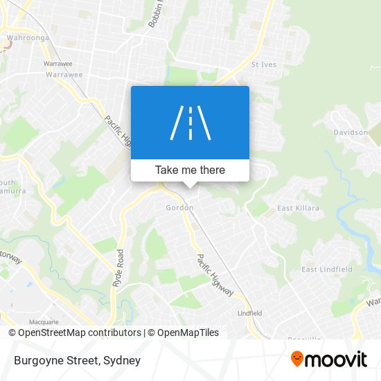 Burgoyne Street map