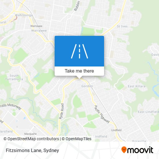 Fitzsimons Lane map