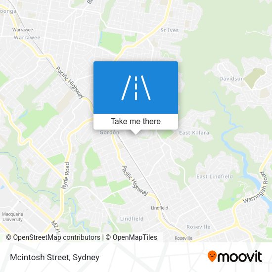 Mcintosh Street map