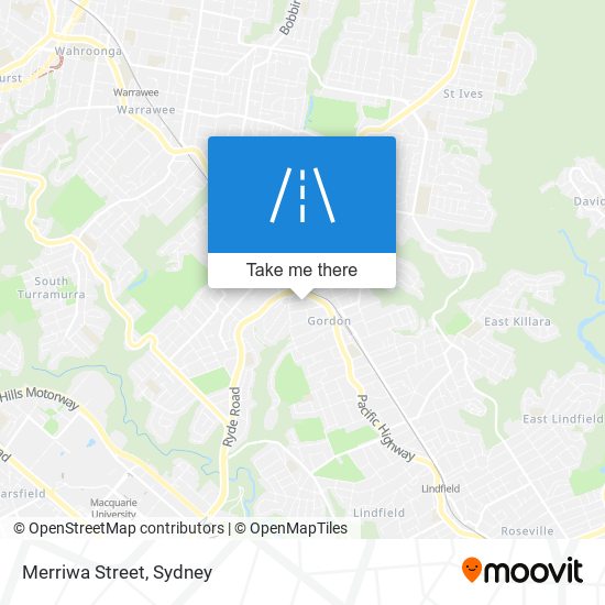 Merriwa Street map