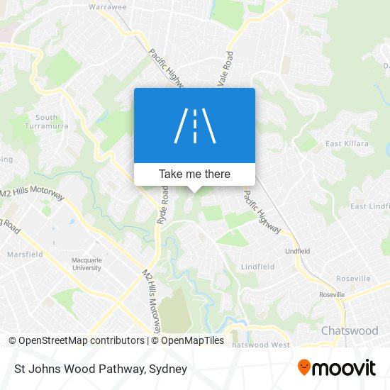 Mapa St Johns Wood Pathway