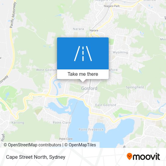Cape Street North map