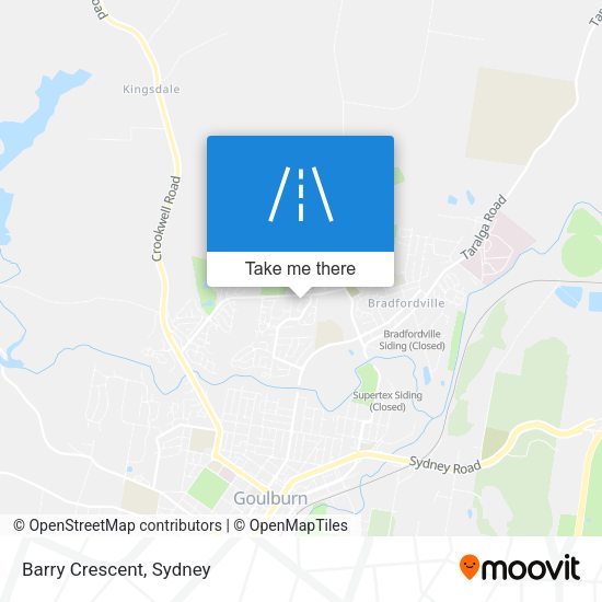 Barry Crescent map