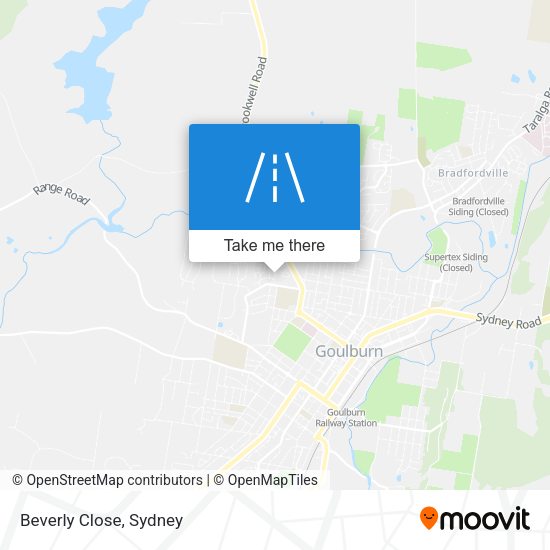 Beverly Close map