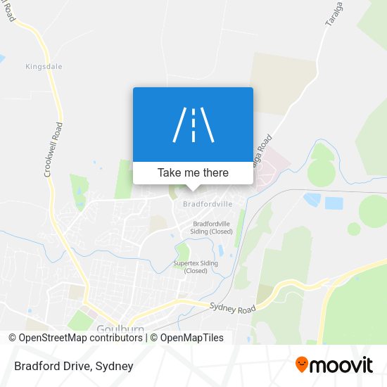 Bradford Drive map