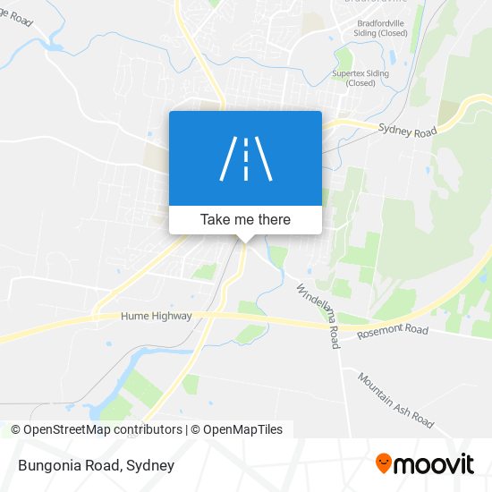 Mapa Bungonia Road