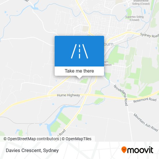 Davies Crescent map