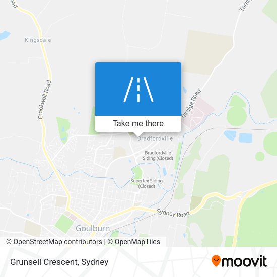 Grunsell Crescent map
