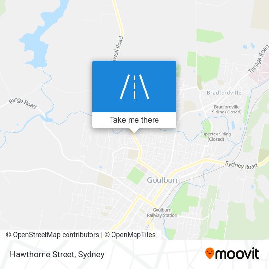 Hawthorne Street map