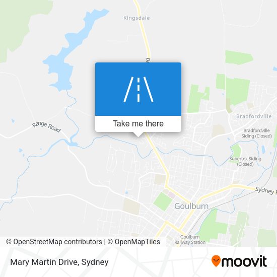Mary Martin Drive map