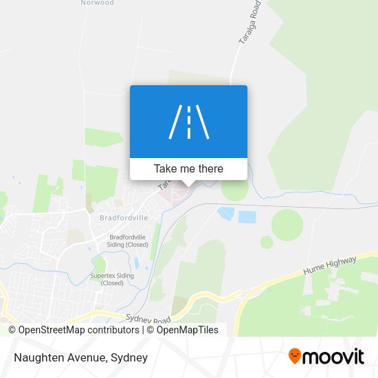 Naughten Avenue map