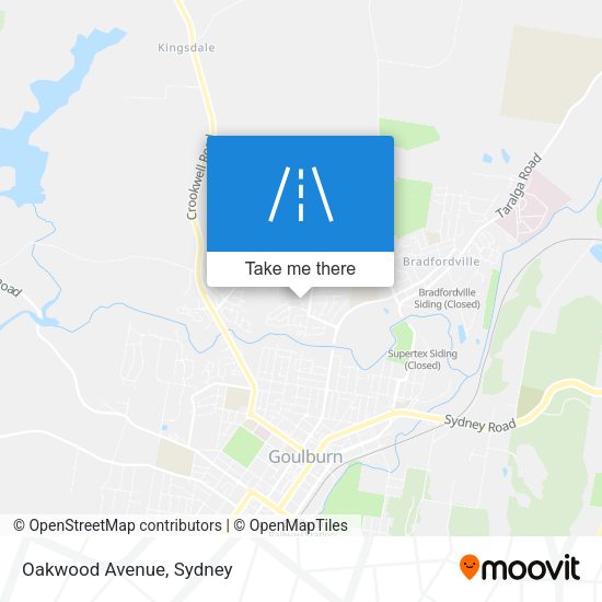 Oakwood Avenue map