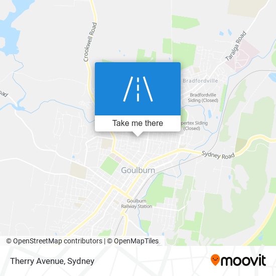 Therry Avenue map
