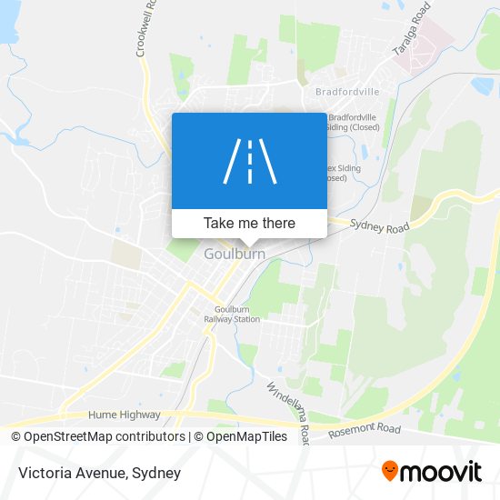 Mapa Victoria Avenue