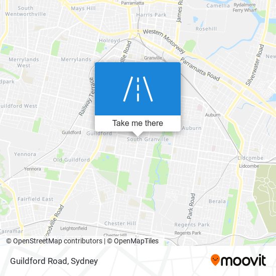 Guildford Road map