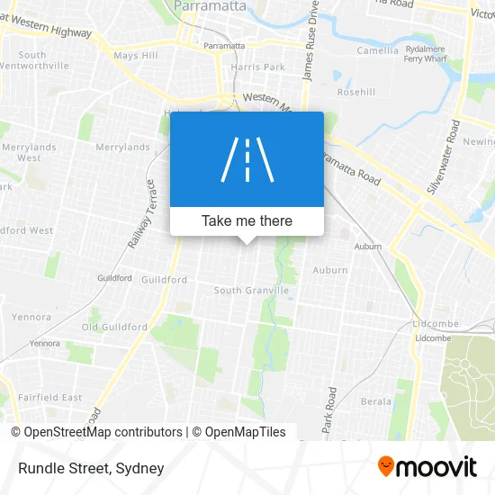 Mapa Rundle Street
