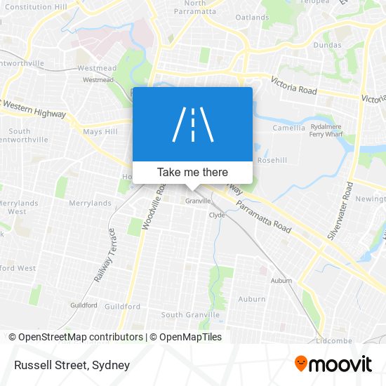 Russell Street map