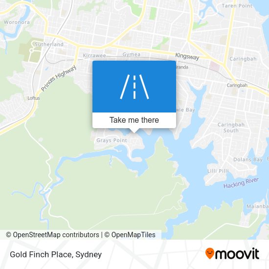 Gold Finch Place map