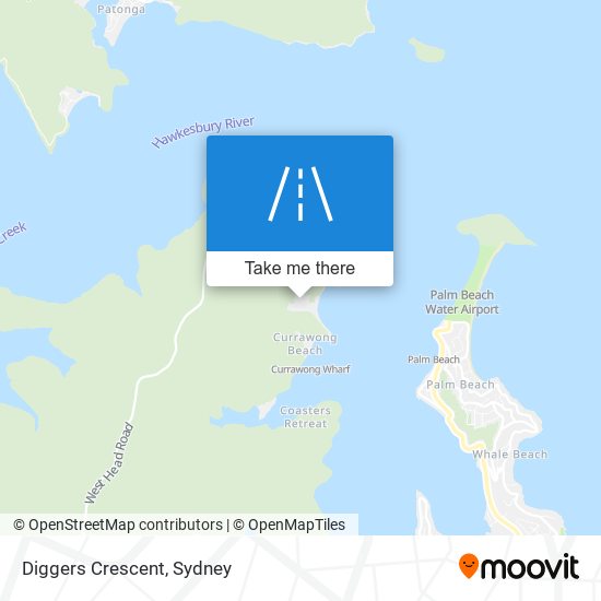 Diggers Crescent map