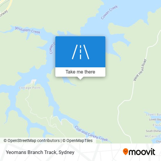 Yeomans Branch Track map