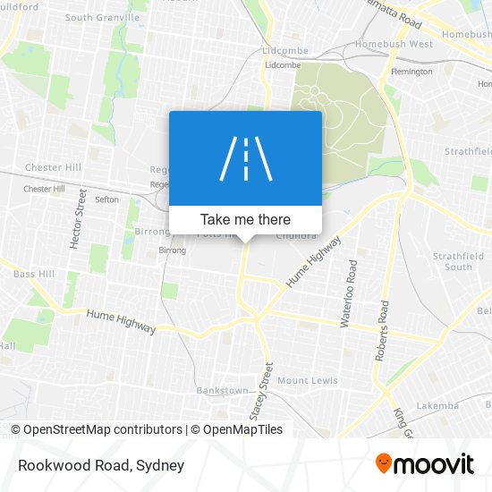 Mapa Rookwood Road